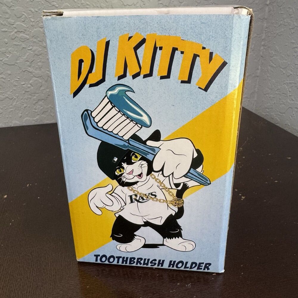 DJ Kitty Toothbrush Holder Tampa Bay Rays Mascot SGA Stadium Giveaway Souvenir